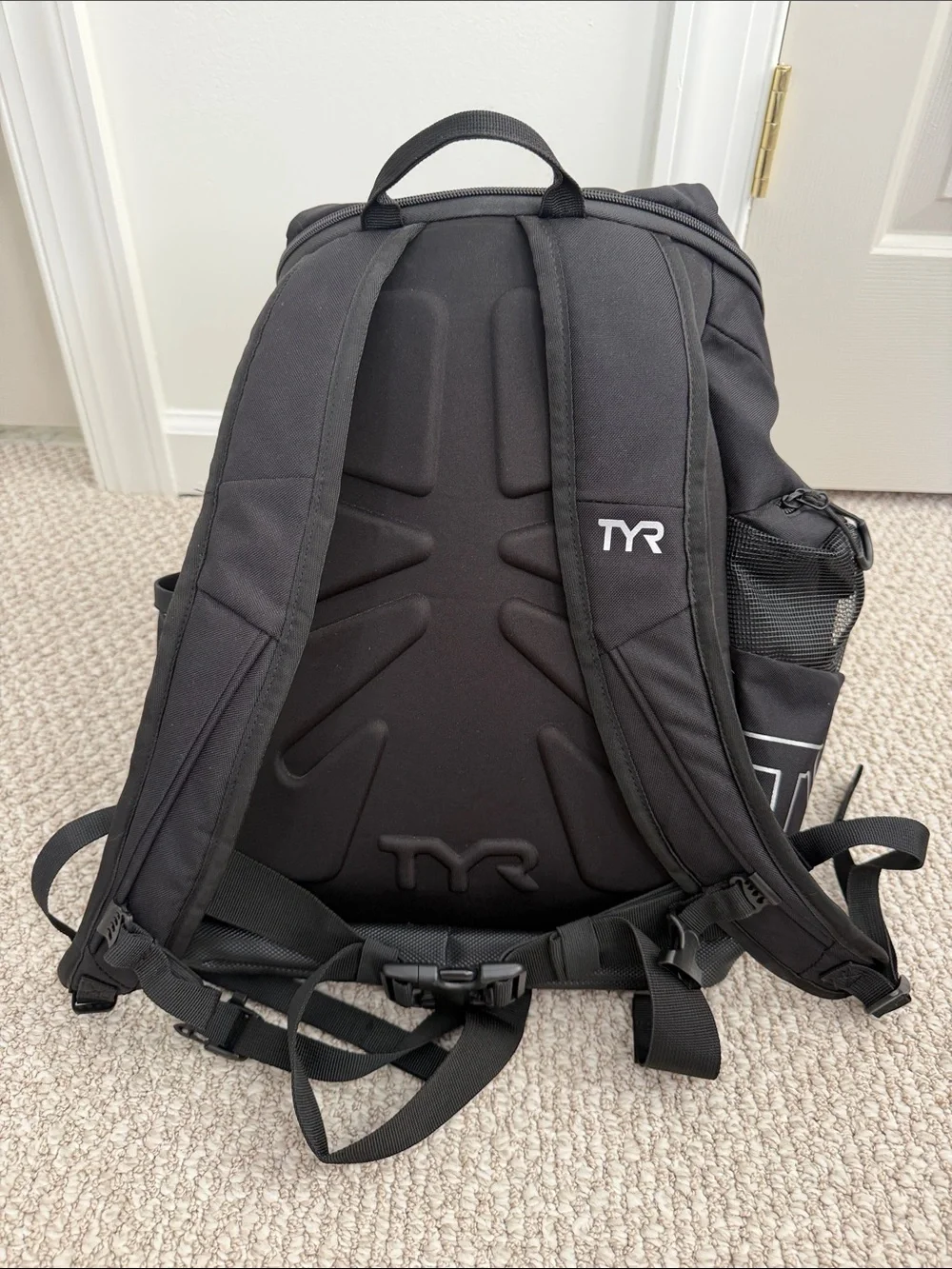 TYR Black Alliance 30L SwimBackpack with Multiple Pockets, Wet Area For Suits
